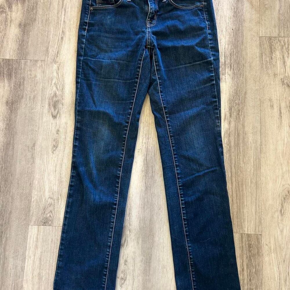 Mossimo Jeans straight leg denim medium rise women’s size 6R Dark Wash Stretch